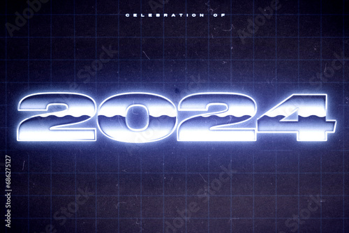 2024 Happy New Year Poster photo