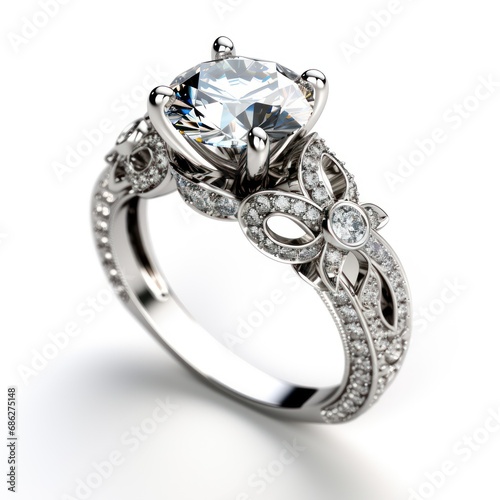 Exquisite Diamond Engagement Ring Brilliant & Sophisticated