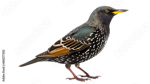 blackbird isolated on white transparent background PNG isolated