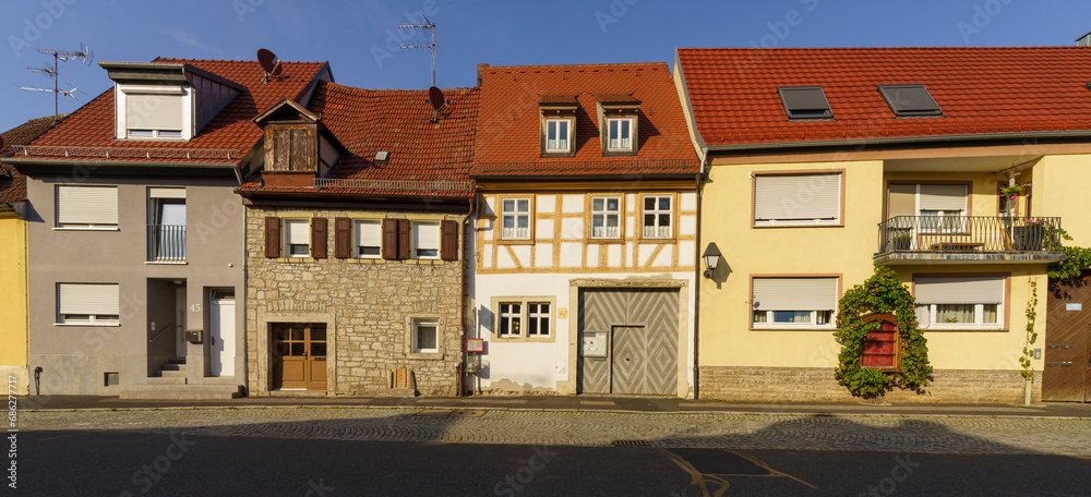 Historische Altstadt von Eibelstadt am Main, Landkreis Würzburg, Franken, Unterfranken, Bayern, Deutschland