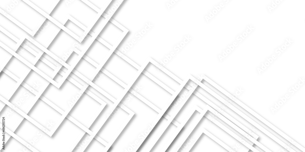 Abstract technology vector background. Seamless abstract technology line triangle diamond square shape Abstract white box concept background with soft shadow.Use for modern business concept design.