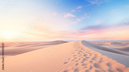 Minimalist Desert Landscape  Close-Up View