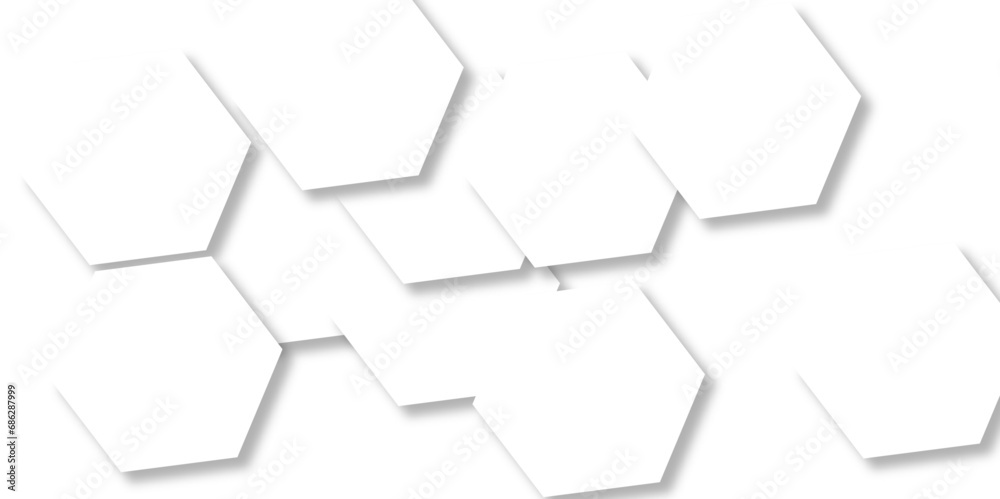 Abstract white background with hexagon and hexagonal background. geometric mesh cell texture. Luxury white pattern with hexagons. Vector illustration.3D futuristic abstract honeycomb mosaic background Abstract white background with hexagon and hexagonal background. geometric mesh cell texture. Luxury white pattern with hexagons. Vector illustration.3D futuristic abstract honeycomb mosaic background