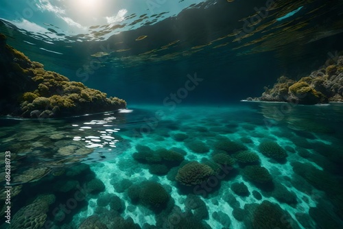 coral reef in sea © Noor