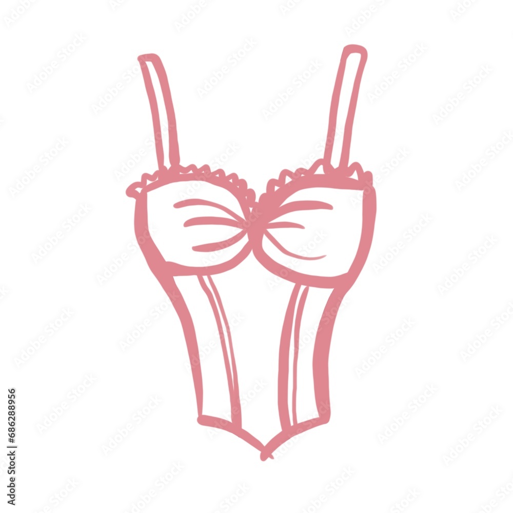 Obraz premium corset, lingerie, bra, breast form