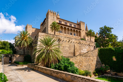 Royal palace of La Almudaina in Palma de Mallorca, Balearic islands, Spain © Mistervlad