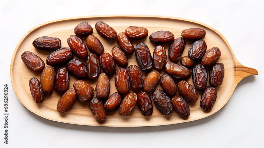 Wooden board with dates, traditional oriental brown fruit dessert, fresh and sweet exotic arabian appetizer. Still life Wooden board with dates, traditional oriental brown fruit dessert, fresh and sweet exotic arabian appetizer. Still life