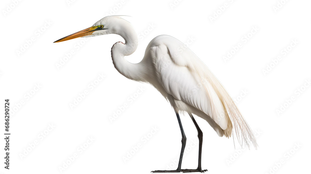 great blue heron transparent background PNG isolated