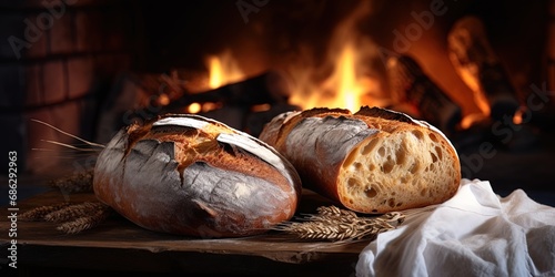 Fresh sourdough bread.