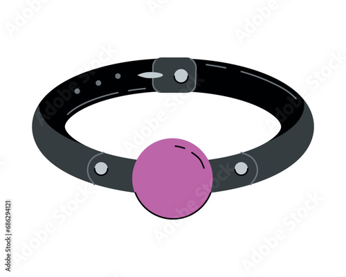 Adult toy gag for role play. Design element for an adult store