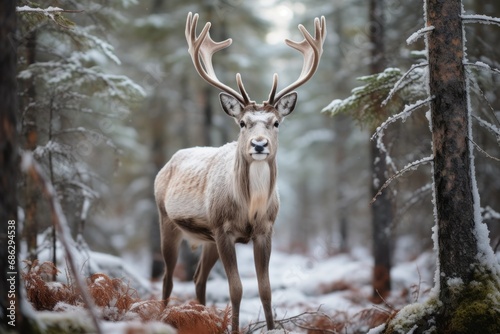 Wallpaper Mural Reindeer - Generative AI Torontodigital.ca