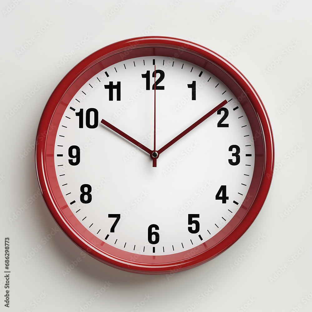 clock isolated on white background instead of 12 hour. clock isolated on white background instead of 12 hour.