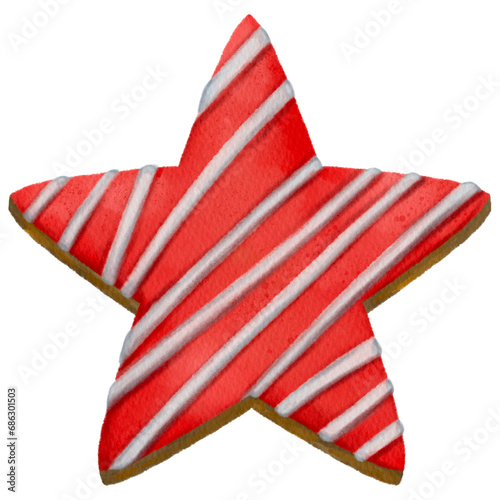 Christmas cookie star.