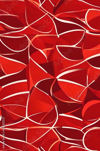 A modern and futuristic red pattern that embodies a sleek and dynamic design. 