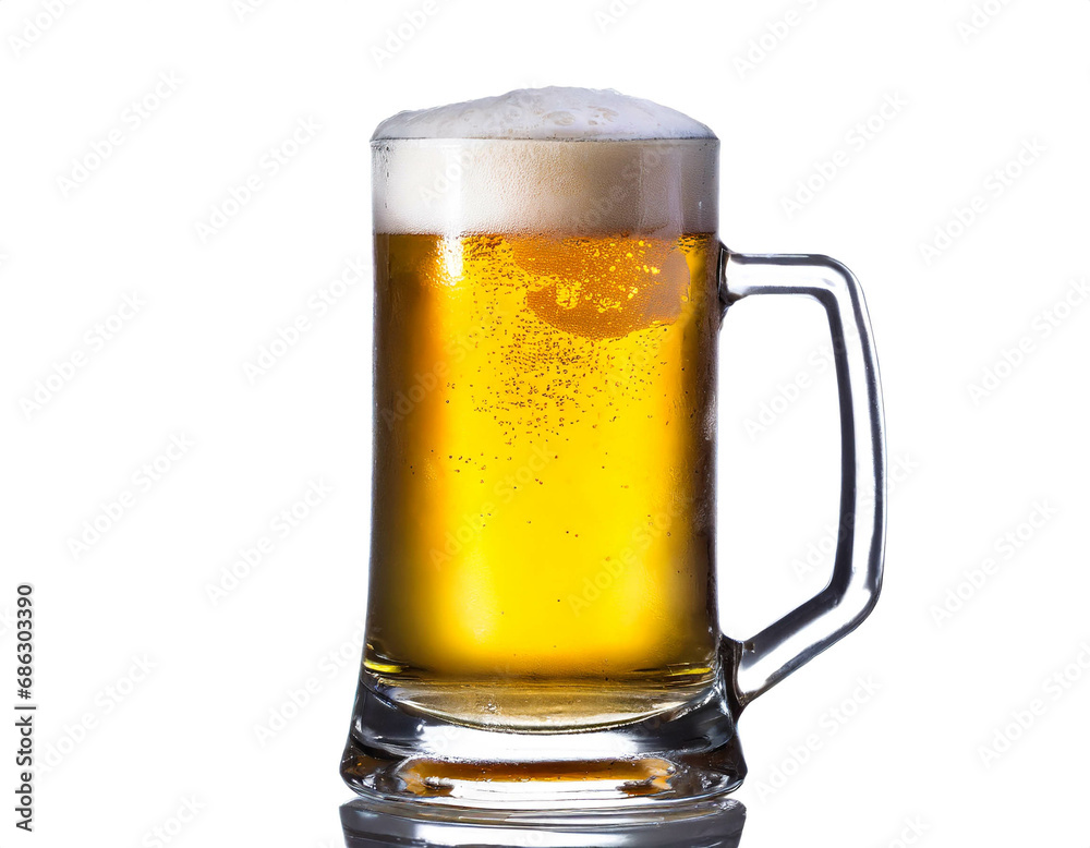 beer glass isolated on white background beer glass isolated on white background
