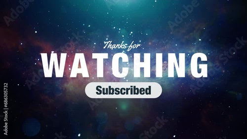 Ending screen video, thanks for watching, subscribe button