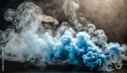 Misterioso Vapore Blu- Fumo Blu in un Ambiente Scuro