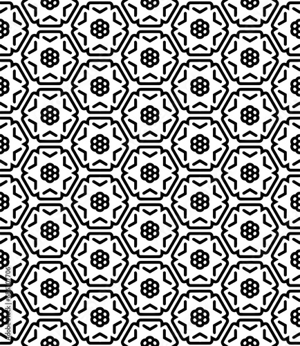 Black seamless abstract pattern. Overlay for background and backdrop. Ornamental design. PNG graphic illustration with transparent background.