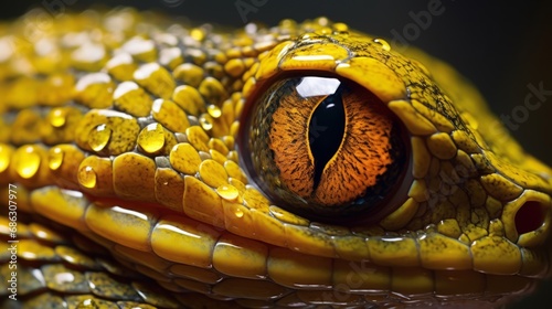 Snake eye close-up.