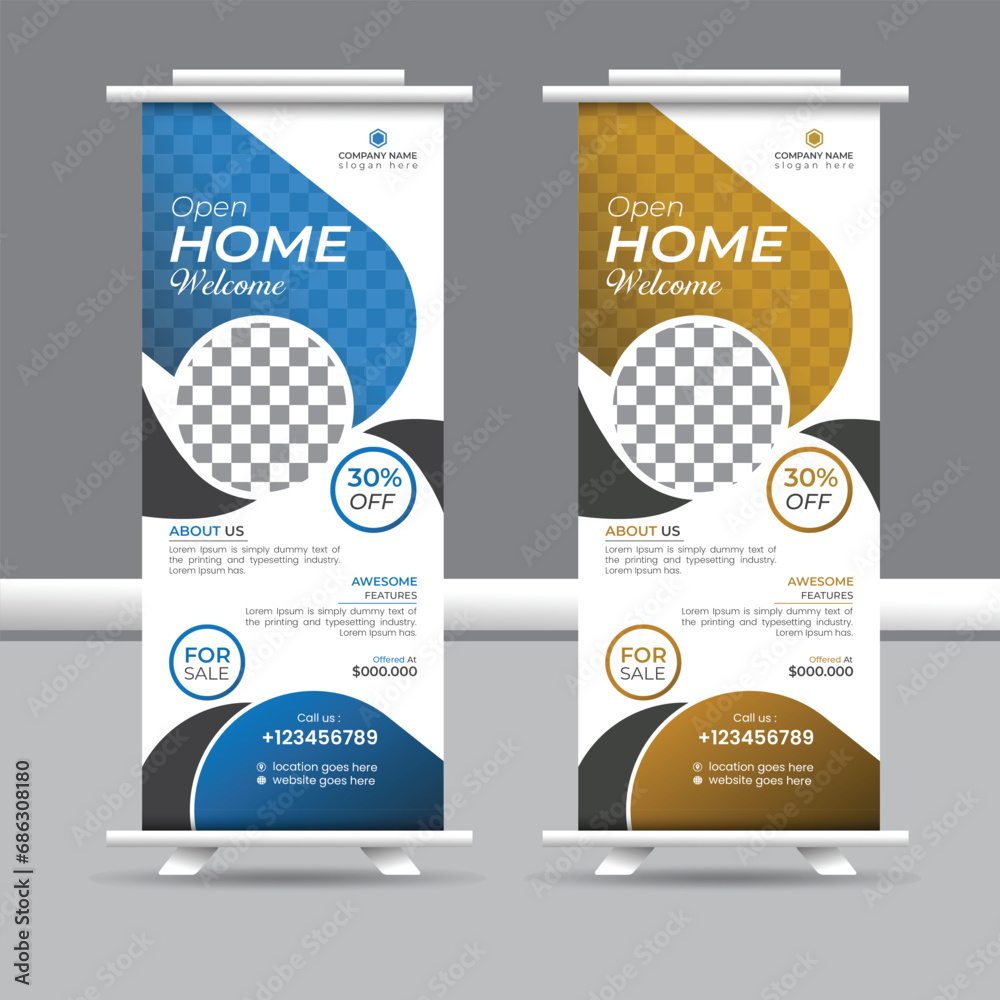 Modern Creative Rollup Banner/ Poll up Banner-templates Modern Creative Rollup Banner/ Poll up Banner-templates