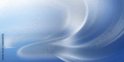 Fototapeta Naklejka Na Ścianę i Meble -  Abstract Blue and White Fractal Horizon Background