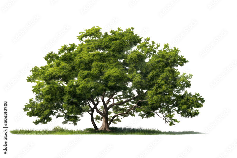 Obraz premium Isolated tree on transparent background. Isolated.