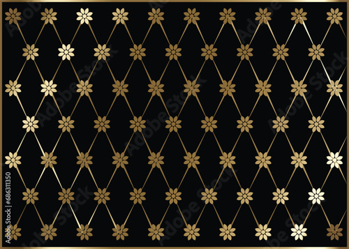 Vector luxury pattern in vintage fashion design. 