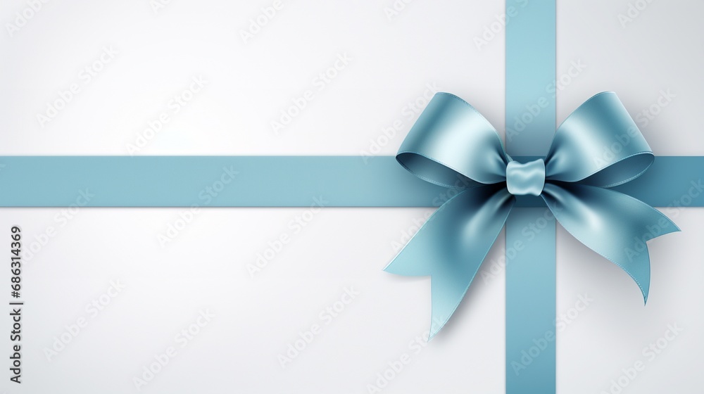 Pastel blue shiny luxury silky gift ribbon with bow, great for Christmas, birthday, Valentine's Day, Anniversary Gift packing, isolated on white background Pastel blue shiny luxury silky gift ribbon with bow, great for Christmas, birthday, Valentine's Day, Anniversary Gift packing, isolated on white background