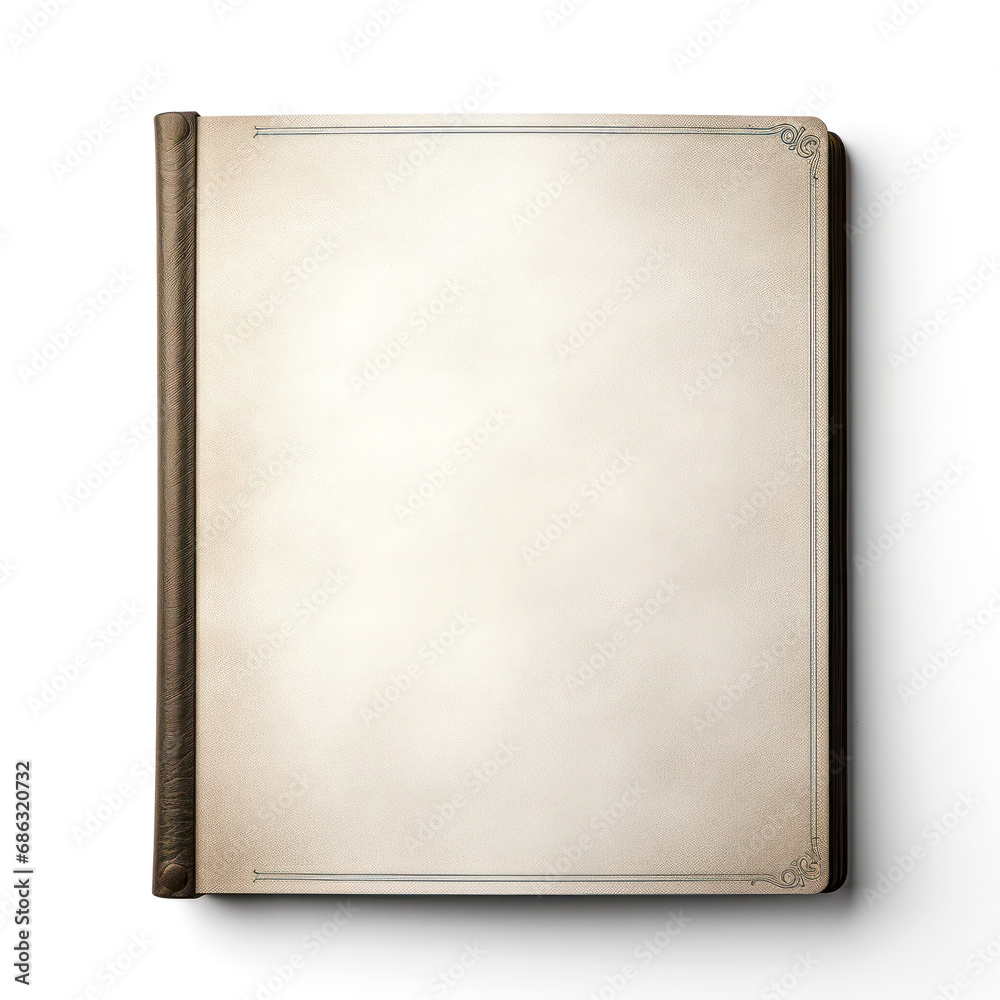 empty book with blank pages without inscriptions, copy space, mock up, isolated on white empty book with blank pages without inscriptions, copy space, mock up, isolated on white