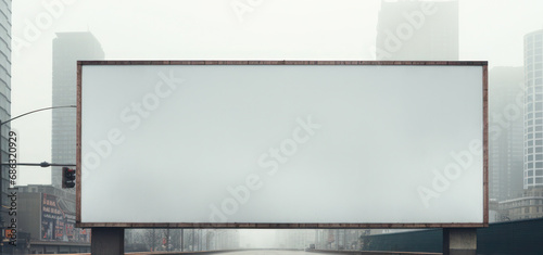 billboard banner in the city with empty space to fill, mock-up © daniiD