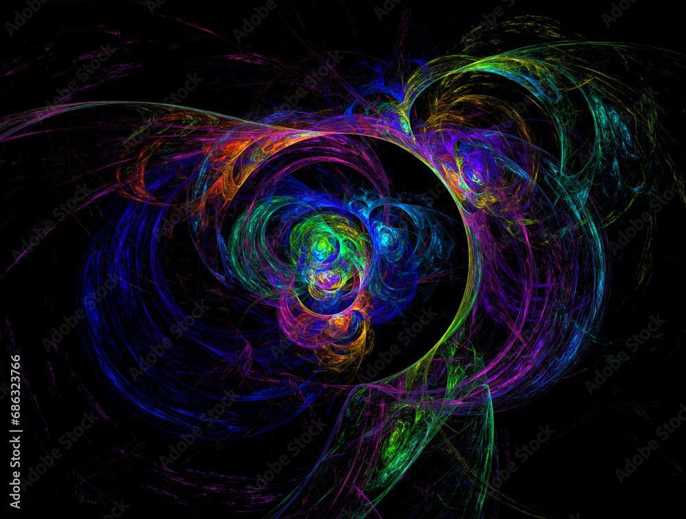 Naklejka premium Imaginatory fractal abstract background Image