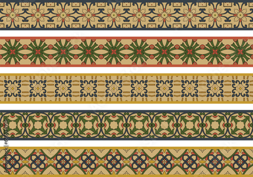 Seamless decorative borders