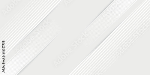 Fototapeta Naklejka Na Ścianę i Meble -  Abstract white background. Minimal geometric white light background abstract design. vector illustration