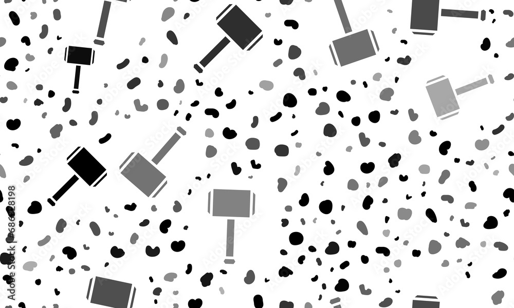 Abstract seamless pattern with sledgehammer symbols. Creative leopard backdrop. Illustration on transparent background Abstract seamless pattern with sledgehammer symbols. Creative leopard backdrop. Illustration on transparent background