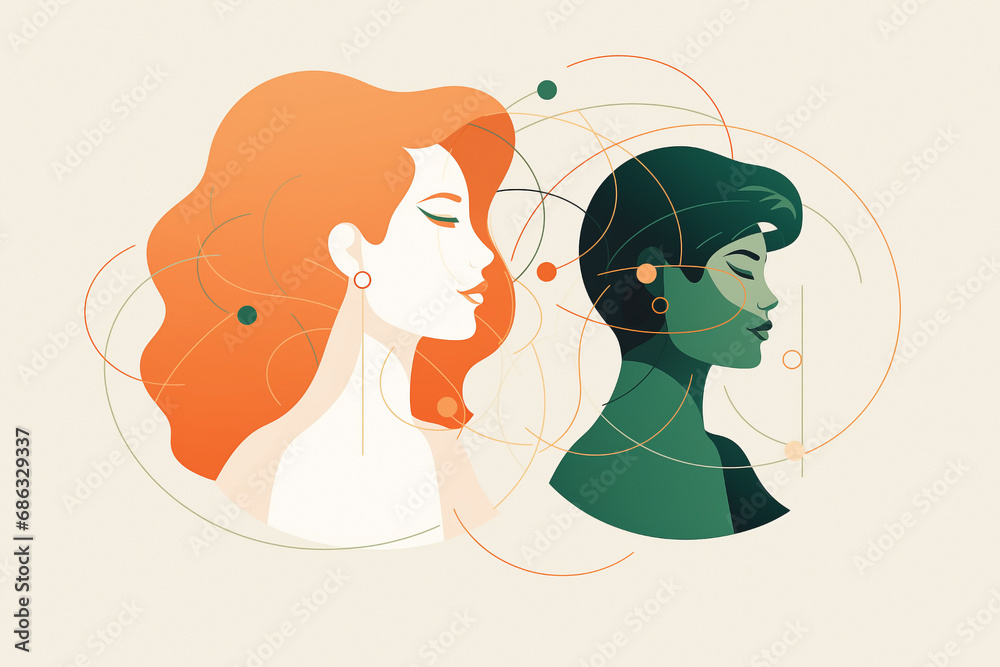 Multicultural community of varied minds working collaboratively. Interpersonal relationships and women gathering, connecting, and uniting thoughts. Psychological aspects and female business initiative
