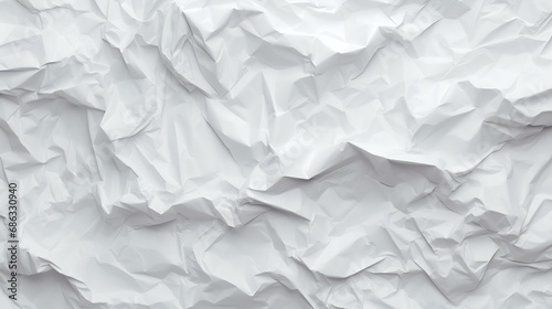 White creased crumpled paper background grunge