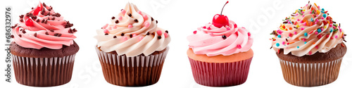 cupcakes, on white background