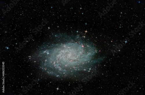 Galaxy with countless stars, radiance, and stardust. © Эфтик Эфтик