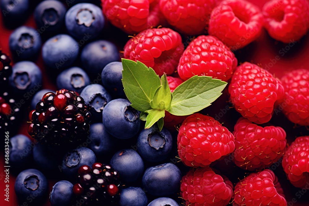 blackberry and raspberry blackberry and raspberry