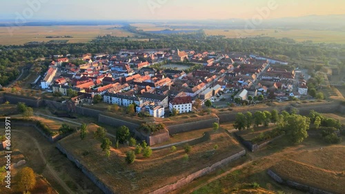 Neuf-Brisach et ses fortification Vauban, Haut-Rhin, France