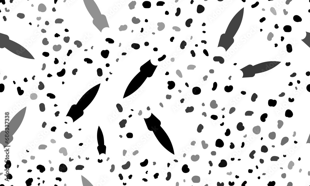 Abstract seamless pattern with falling rocket symbols. Creative leopard backdrop. Illustration on transparent background Abstract seamless pattern with falling rocket symbols. Creative leopard backdrop. Illustration on transparent background