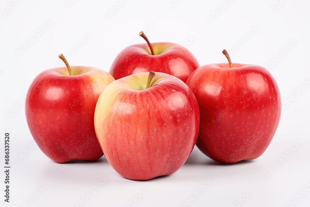 Fresh royal gala apples isolated on white background Fresh royal gala apples isolated on white background