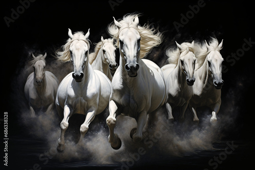 Grey Horses  © Annika