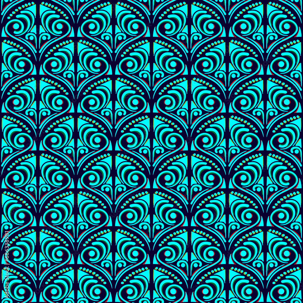 Geometric color seamless pattern. Recurring background Geometric color seamless pattern. Recurring background