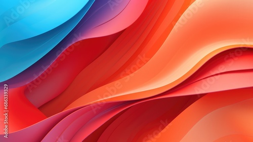 Abstract colorful background with waves