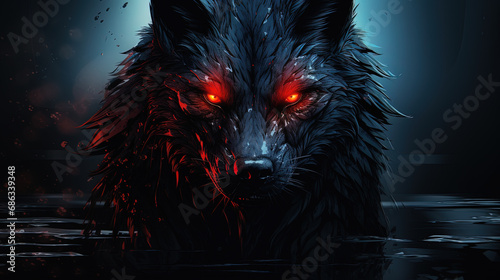 The Night Predator. Wolf wallpaper