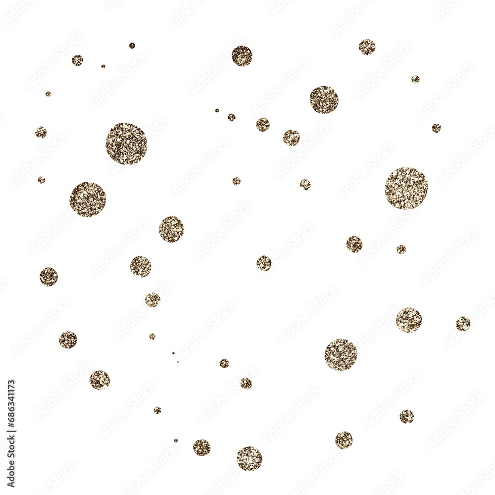 Gold Foil Glittery Drops Gold Foil Glittery Drops