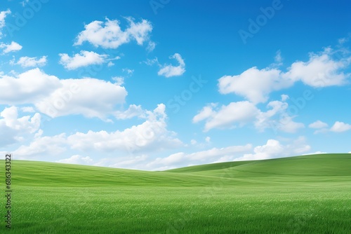 green field and blue sky © Vasili