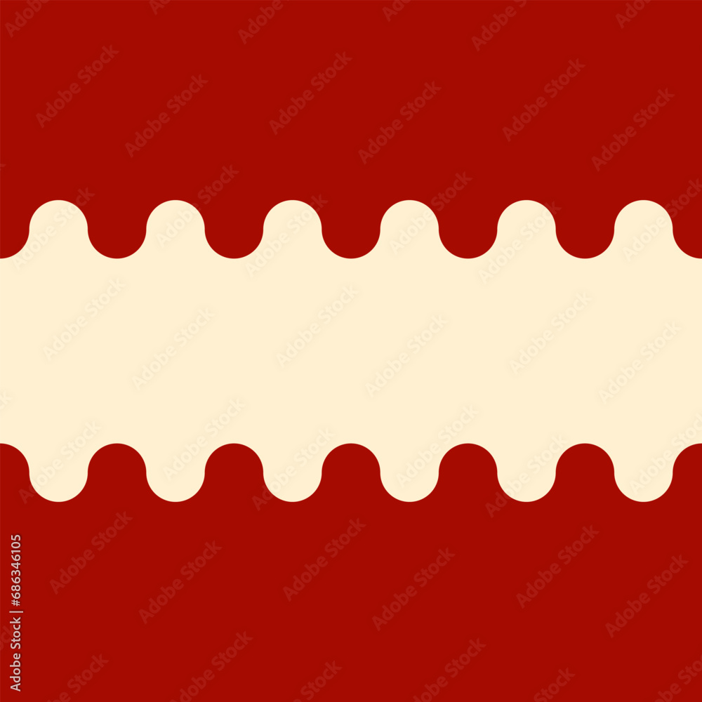 Red and beige yellow wavy background. Seamless repeating vector pattern. Red and beige yellow wavy background. Seamless repeating vector pattern.