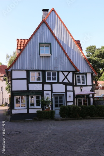 Historisches Fachwerkhaus in der Altstadt von Menden im Sauerland
